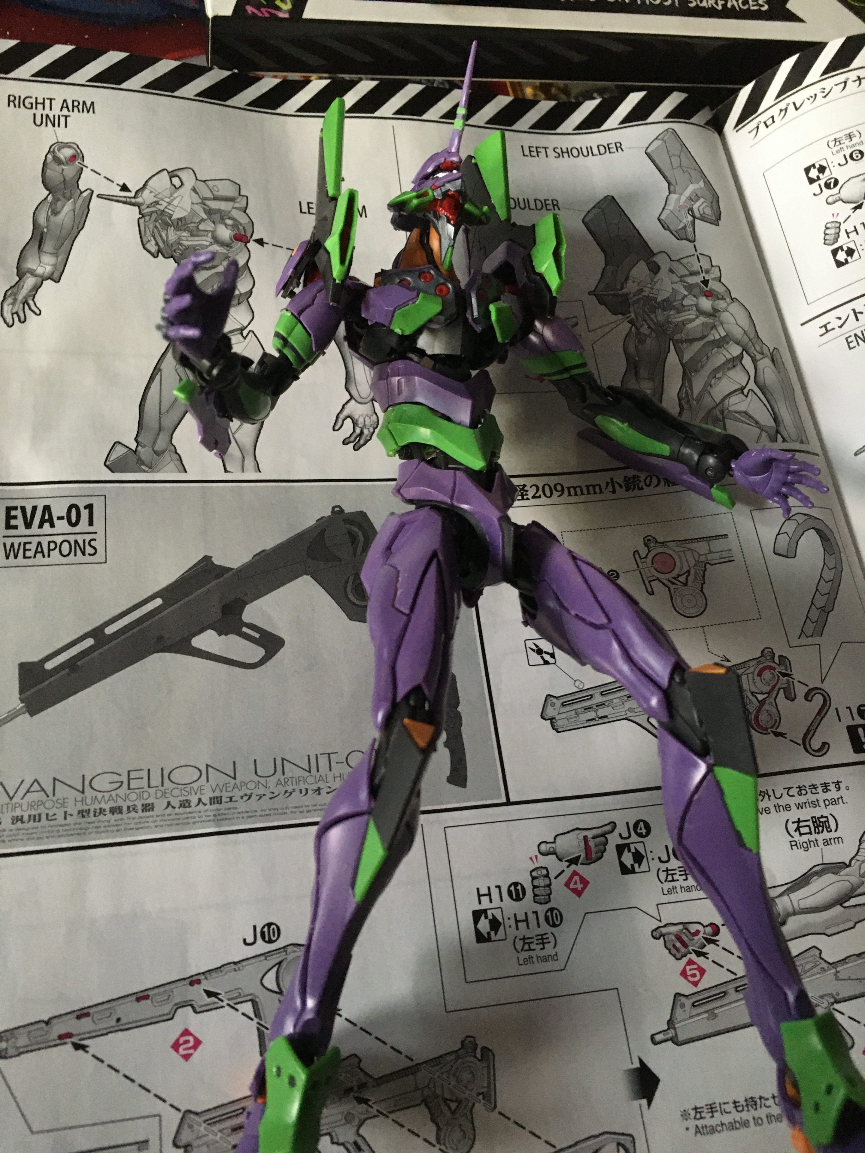 EVA-01 model mostly assembled